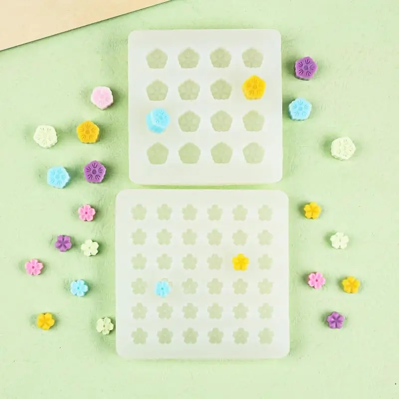 Cute Handmade Mini Cat Paw Shape Wax Seal Stamp Silicone Mold Star Snowflake Cherry Blossom DIY Craft Envelope Adhesive Wax Mold