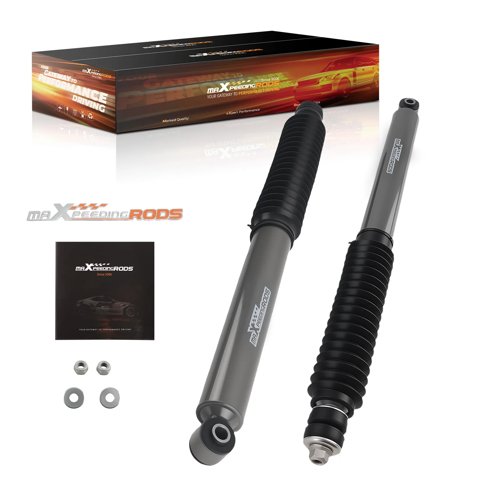 Powder Coated Rear Shocks for Ram 1500 2WD 4WD 2019-2023 0-3