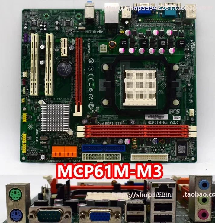 

Used For Elite main board MCP61M-M3 AMD main board Support AM3 interface processor Micro-ATX version