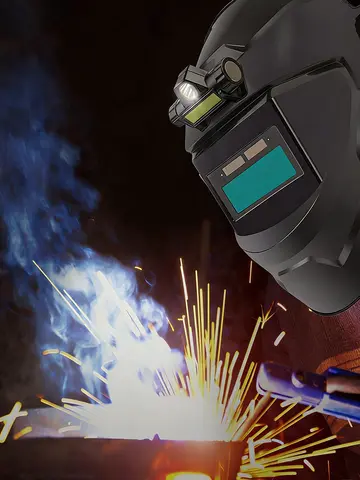 Automatic Dimming Welding Facemask True Color Auto Darkening Welding Mask 130℃ High Temperature Resistant Welding Helmet