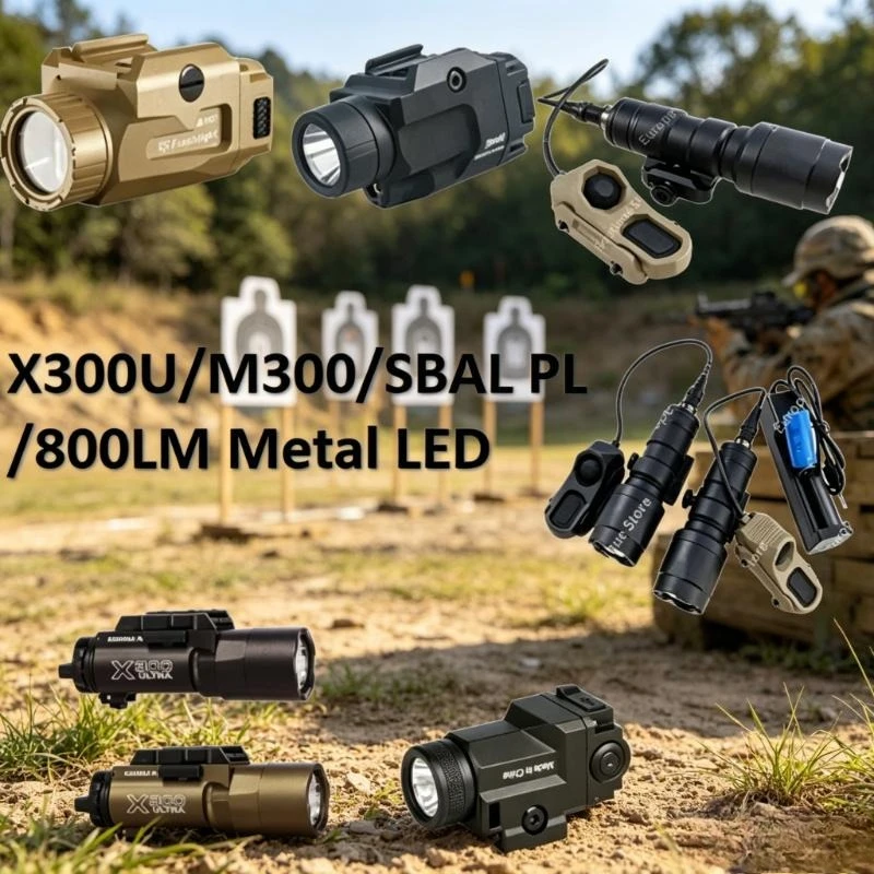 X300U/M300/SBAL PL /800LM Alloy LED Polymer Small Torch Helm