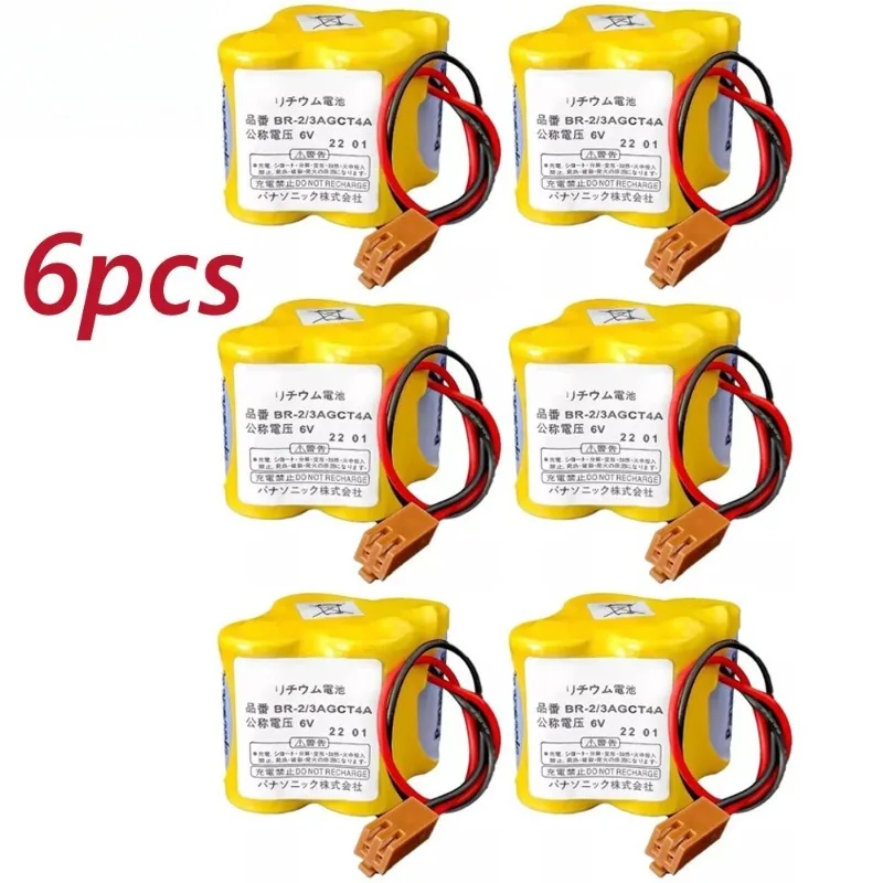 

6 Pack BR-2/3AGCT4A 6 Volt Programmable Battery with Plug for A98L-0031-0025 High Quality -