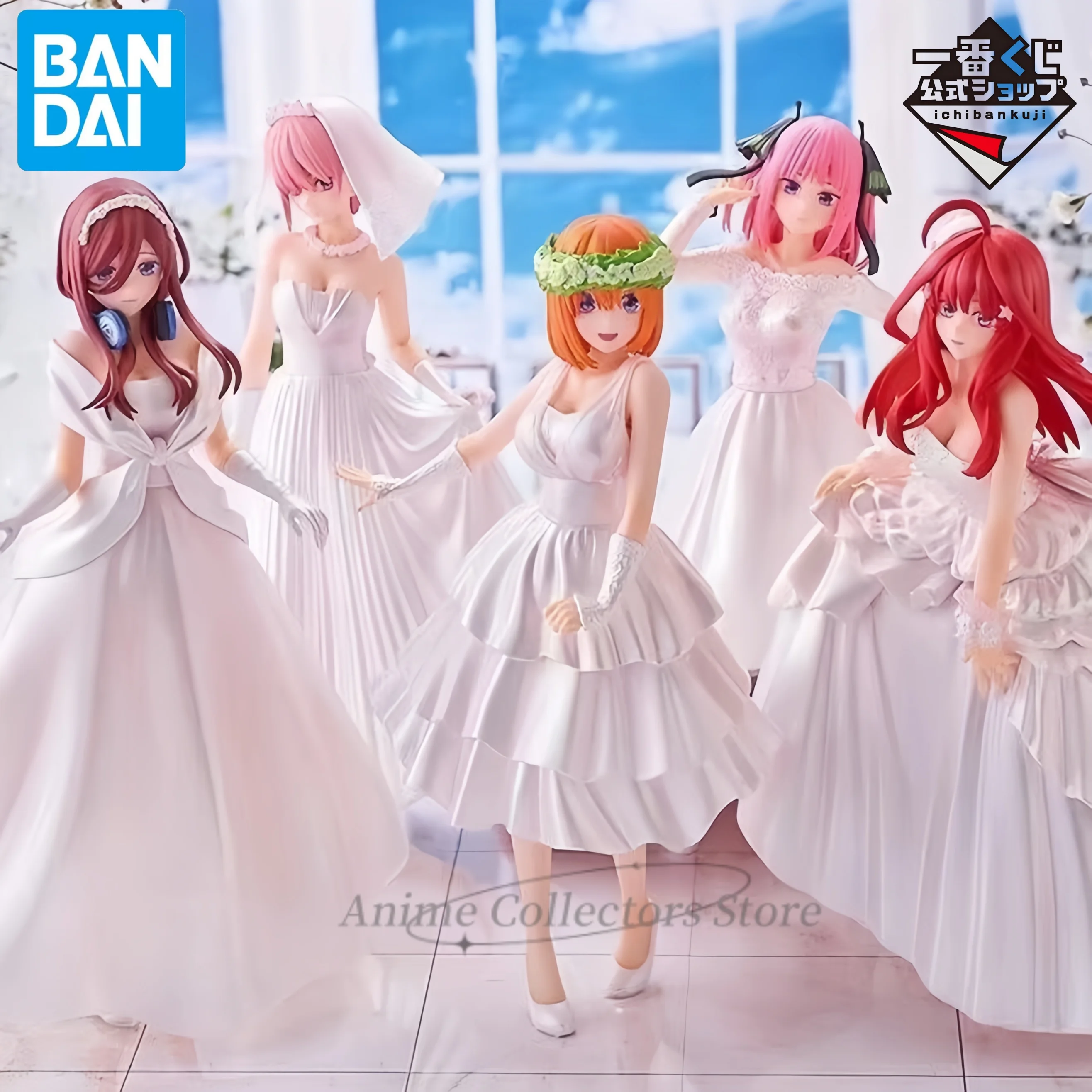 BANDAI  The Quintessential Quintuplets Anime Figure Nakano Ichika Yotsuba Abito Da Sposa Action Figure Toys for Kids  Gift