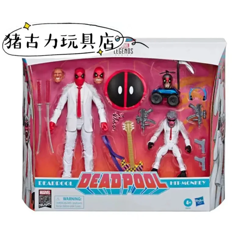 Anime Legends Series Deadpool And Hit-monkey 2-pack Action Figures Model Toy Comics 80th Anniversary 6 Inch