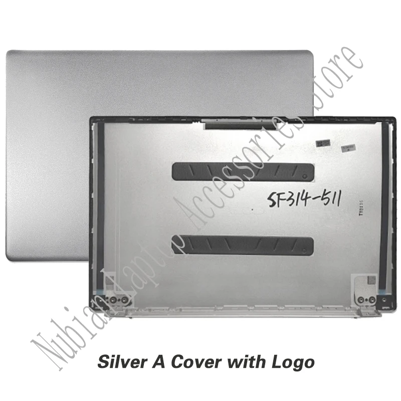 Imagem -03 - para Acer Swift3 Sf314511 N20c12 Sfx1441g S3-511 Lcd Capa Traseira Moldura Frontal Palmrest Inferior Case Portátil Habitação Coversilver Novo