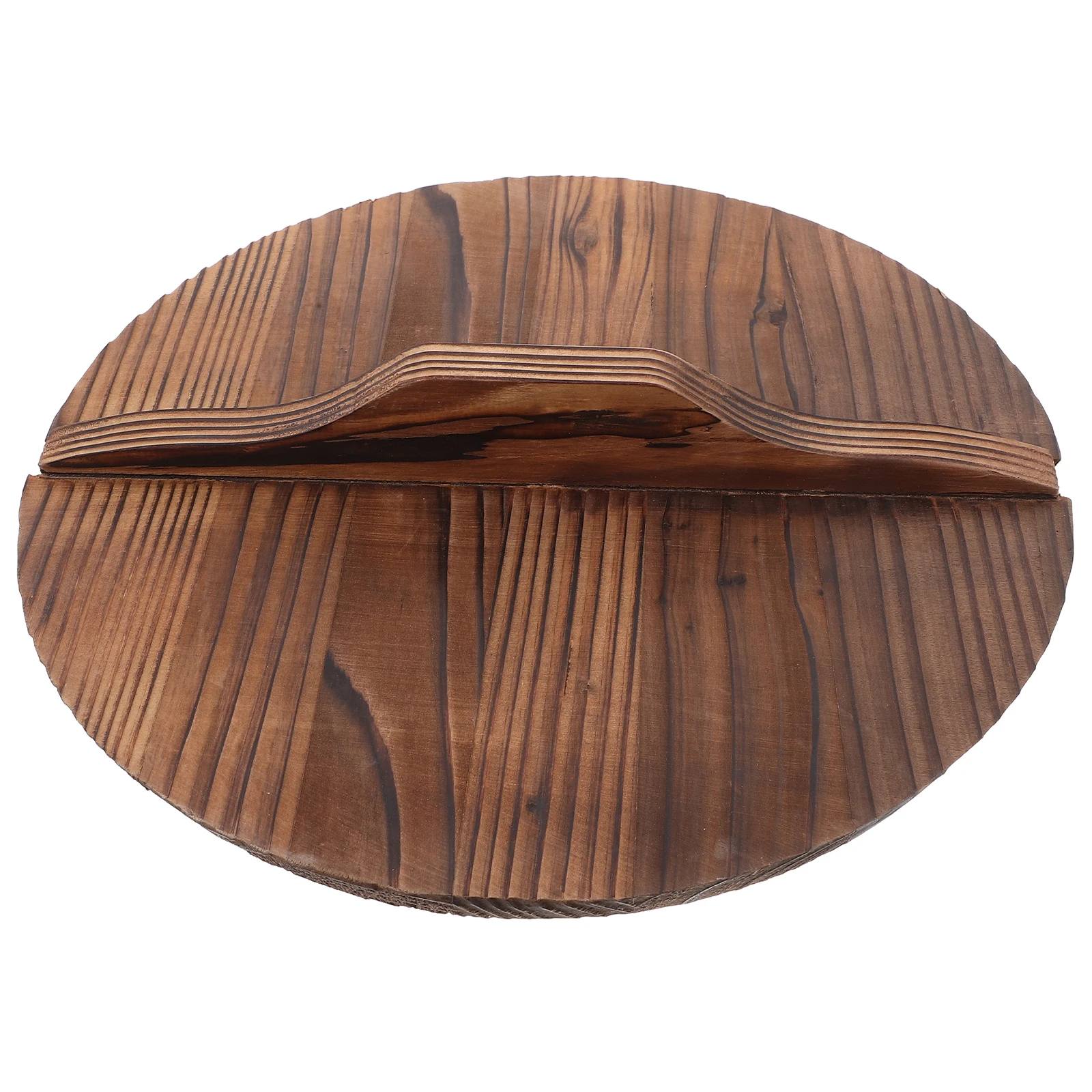 

Anti-Overflow Wok Cover Wooden Pot Lid Protector Reusable Safe Material Anti-Oil-Splashing Cooking Kitchen Gadgets Thick Design