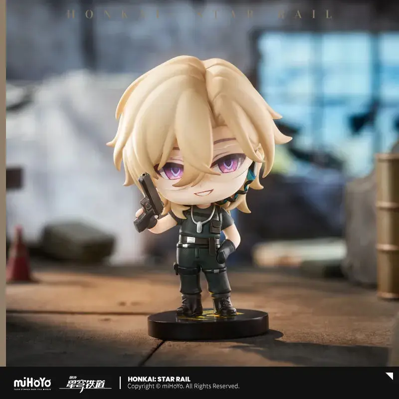 [Genuine] miHoYo Game Honkai Star Rail Q version Model Acheron Aventurine Firefly Dr. Ratio Desktop Ornament Cosplay Xmas Gifts 3