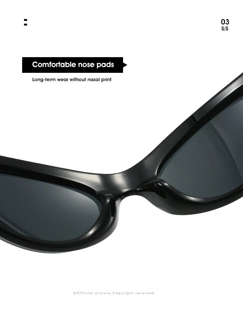 Dynamo Cat Eye Sonnenbrille Frauen Luxus Marken designer neu in Mode runde Sonnenbrille für Männer y2k Punk Sport brille männlich – Detail 5