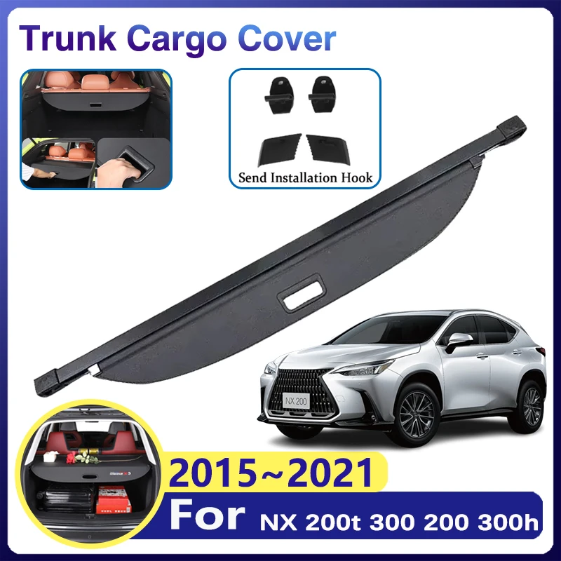 

Car Trunk Cargo Cover For Lexus NX AZ10 Accessories 200t 300 200 300h 2015~2021 2020 Storage Rear Tray Luggage Security Shade