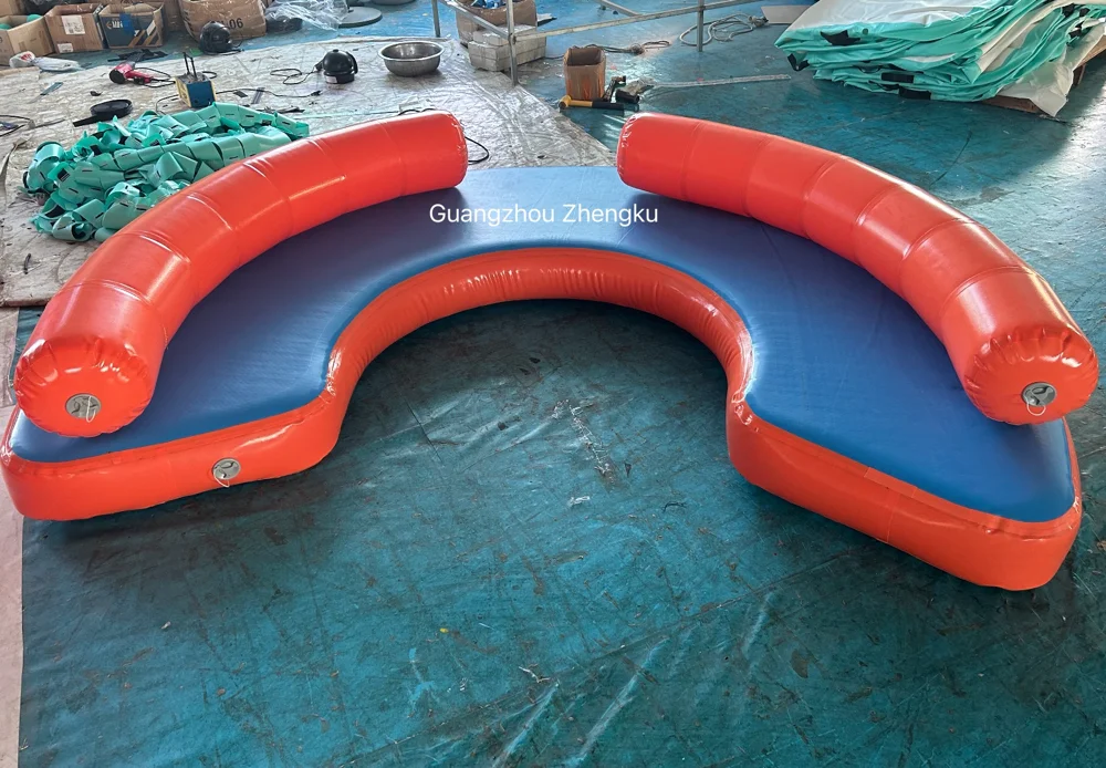 منصة قاعدة قابلة للنفخ على شكل جزيرة عائمة للمياه في الصيف لقضاء عطلة الحفلات #6