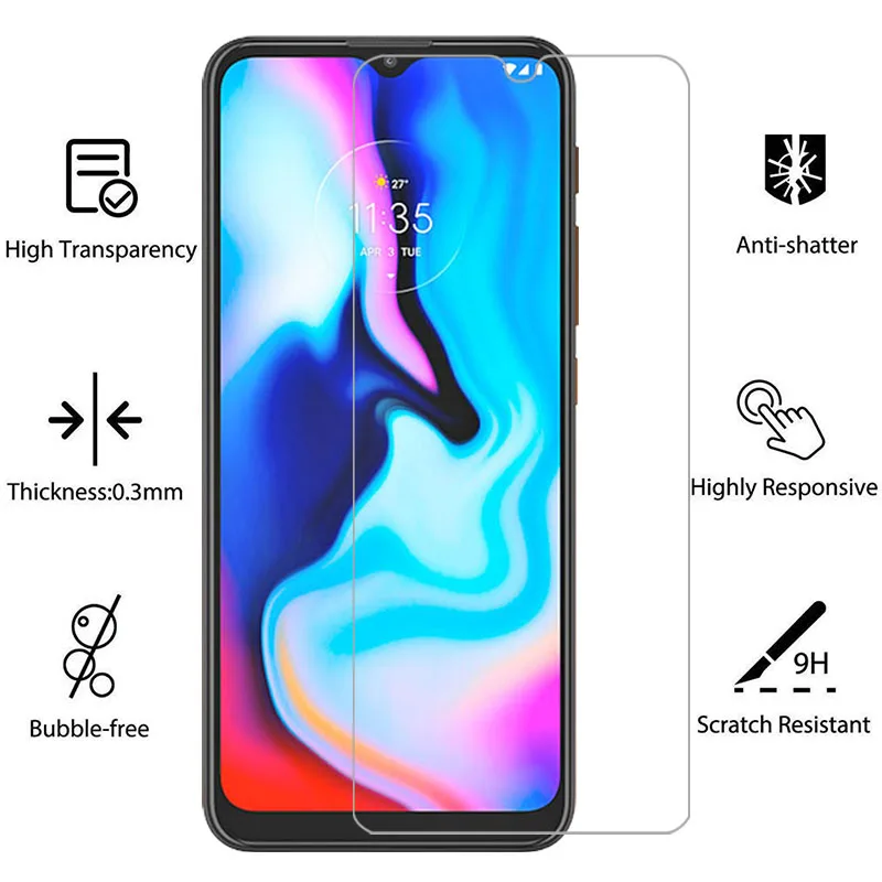 Vidrio templado protector para motorola moto e7 plus protector de pantalla en motoe7 e 7 7e e7plus película motorolae7 motorol mot mto