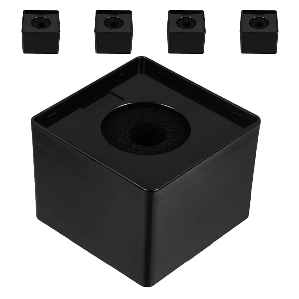 

5pcs Square Mic Logo Flag Station Abs Microphone Cube For Interviews Hosts Reporters Stage Performance Desktop Stand Stable
