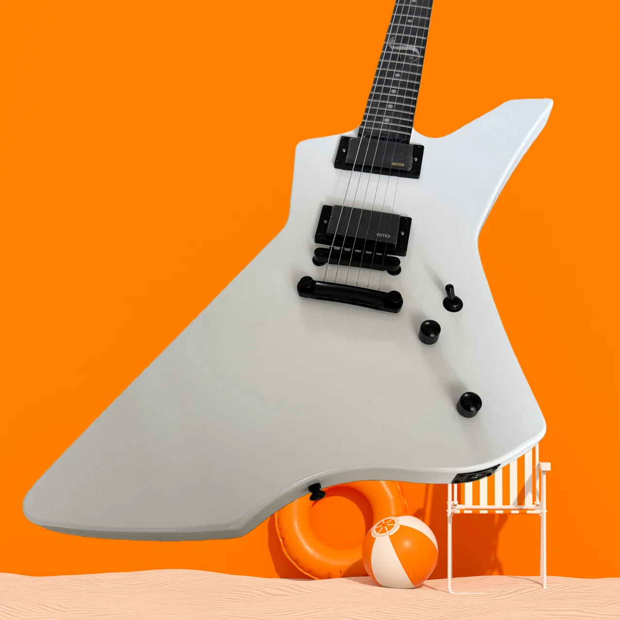 

AA53 Hot Selling Battery-powered Pickup Explore Signature Series SNAKEBYTE James Hetfield Electric Guitar