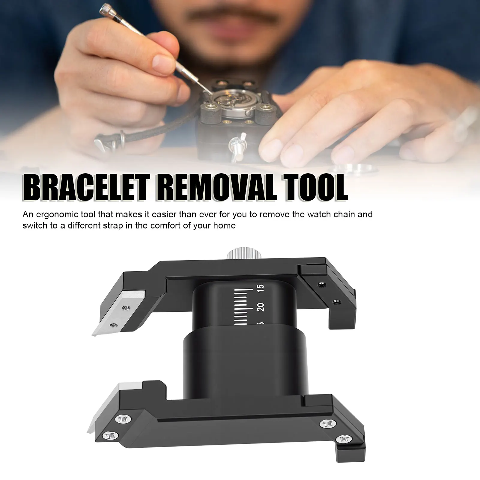 

Bracelet Removal Tool Elastic Puller U Shaped Watch Ear Plier Spring Bar Tweezer Watchmaker Remover Pliers Repair Tool Black