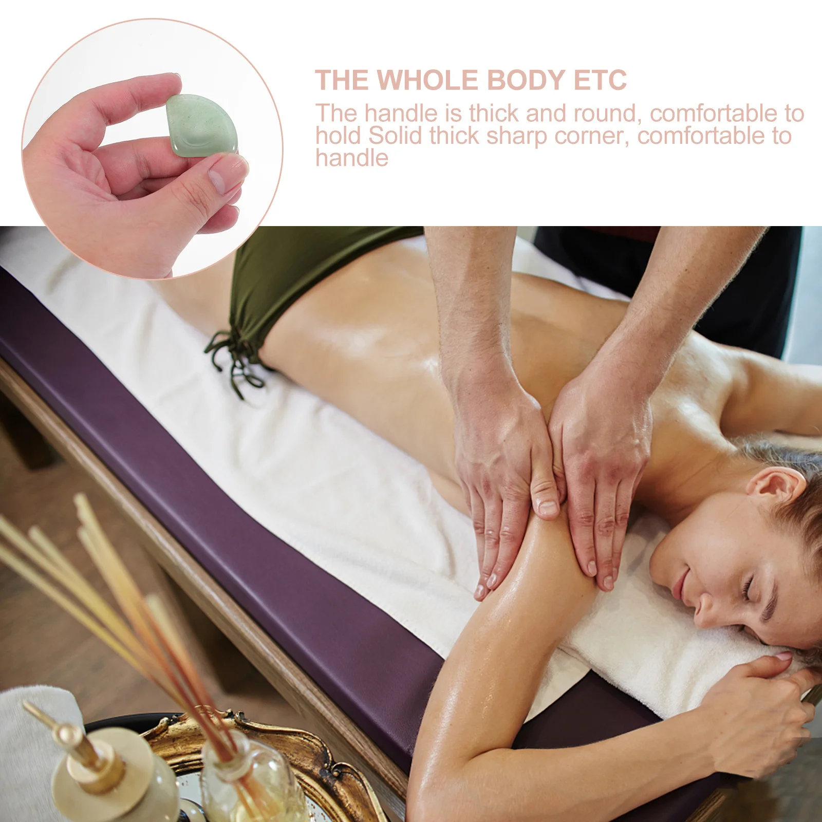 

1Set Fanshaped Scraping Board Gua Sha Massage Pain Relief Facial Microcirculation Anti-Aging Tool Scraping Board