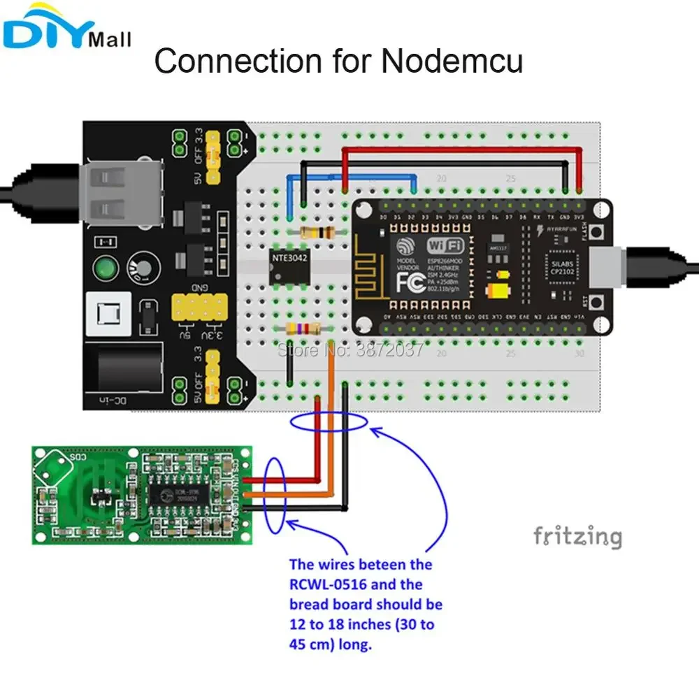 5 pçs/lote RCWL-0516 Módulo Interruptor Sensor de Radar de Microondas Detector de Movimento Do Corpo Humano Indução Board para Arduino