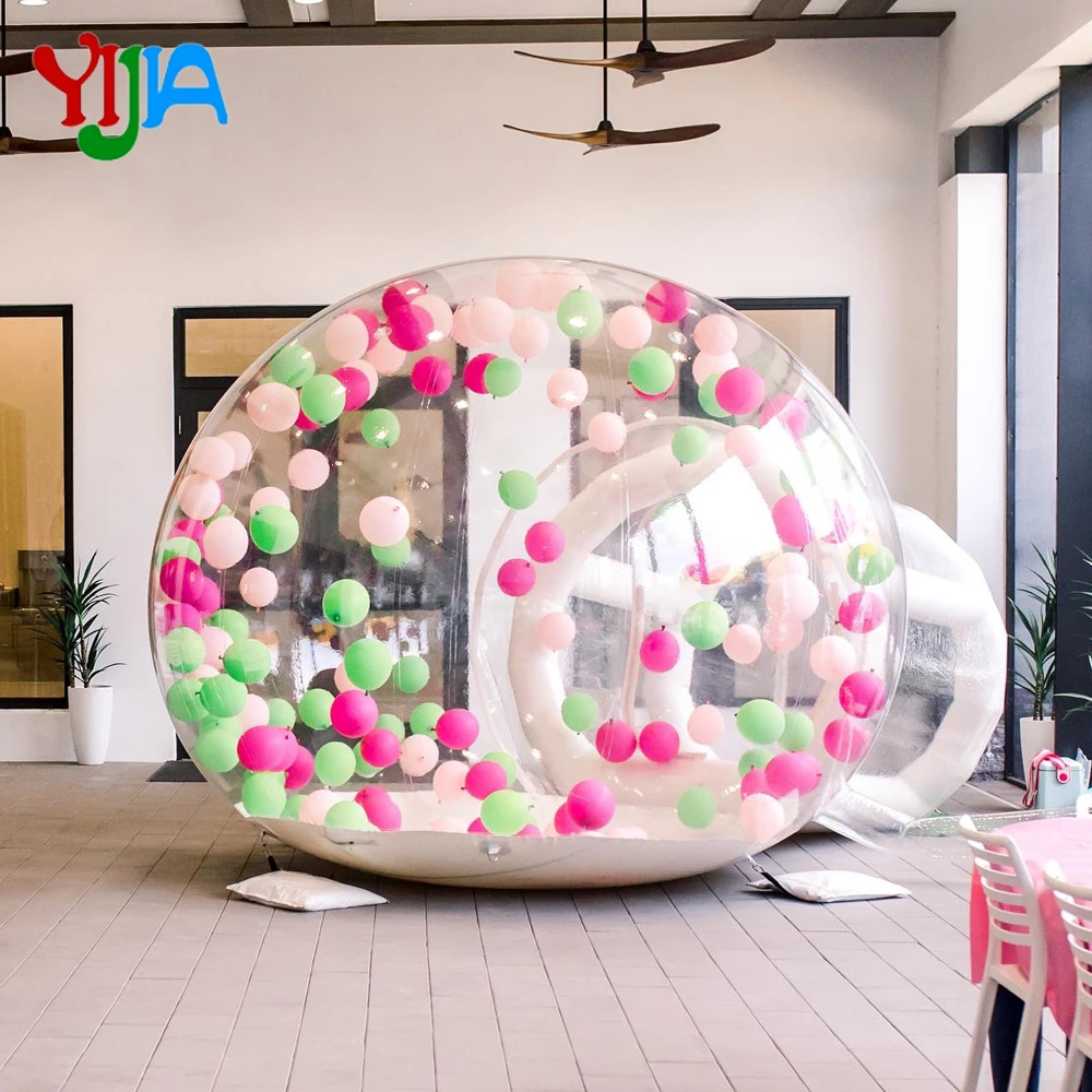 2.5m US /UK Stock Inflatable Bubble House-8.2ft Inflatable Dome PVC Outdoor Balloon Bubble House Dome Inflatable for Kids，Party