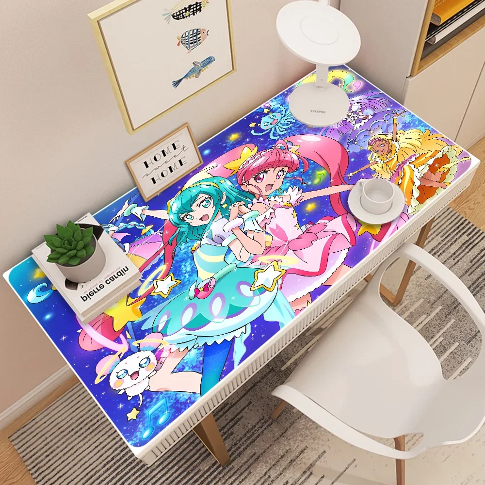 Precure Hirogaru Sky Rubber XXL Table Mat Student Mousepad Gamer Computer Keyboard Pad Games Pad for PC Computer Table