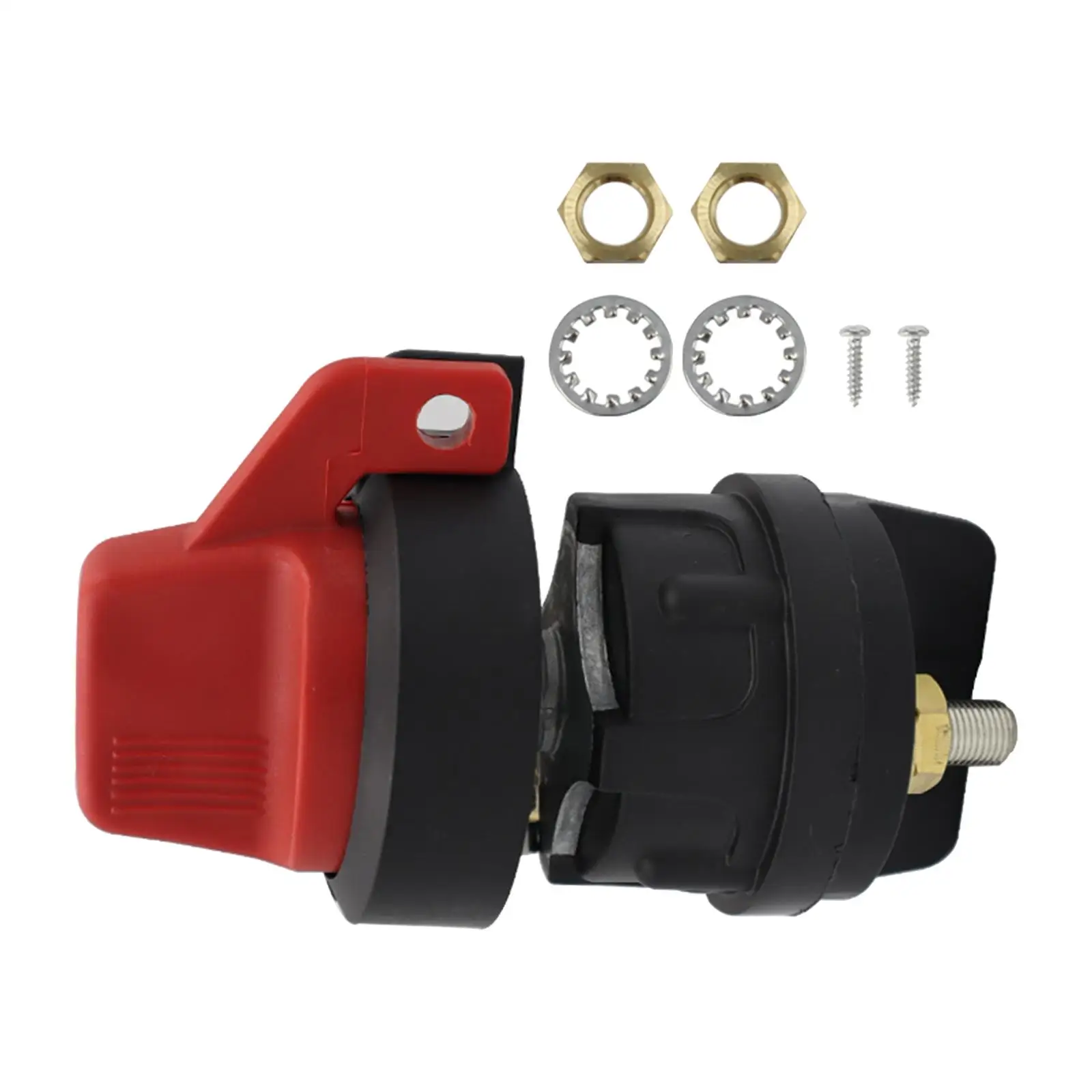 75920 300 Disconnect Switch Easy to Install for Vehicles Accessories Premium Built-in Locking Waterproof Black/Red