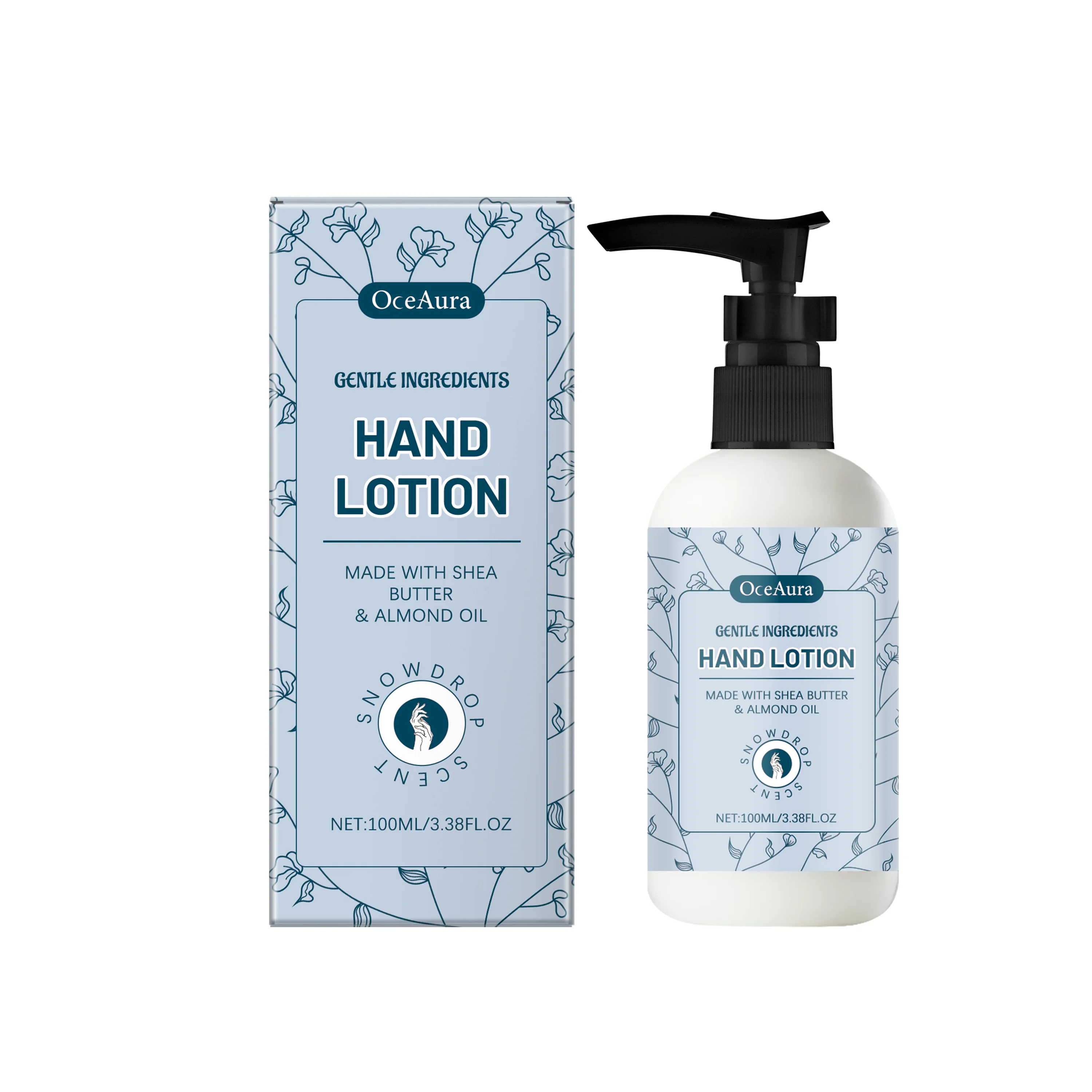 

Shea Butter & Almond Oil Hand Lotion – Nourishing Moisturizer for Dry Hands, 100ml | Gentle Formula with Natural Ingredients