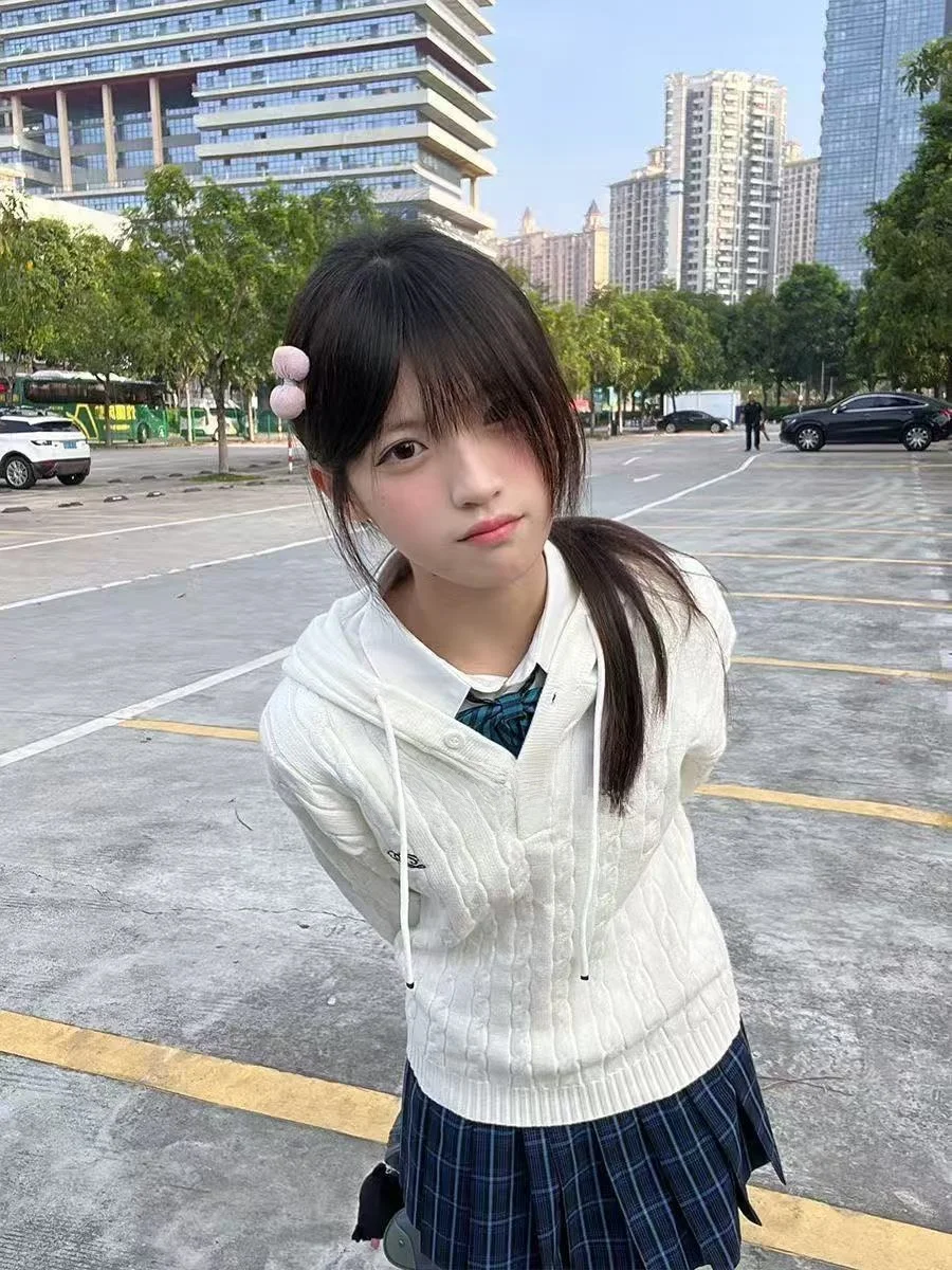 

Ленивый женский вязаный свитер, пальто, осенне-зимний комплект, школьный orm, японский Sle, универсальный повседневный наряд