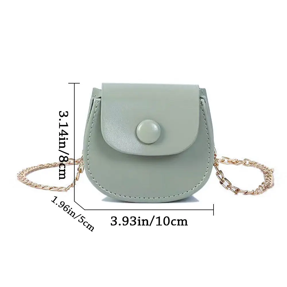 Women Mini Shoulder Bags Handbags Ladies Simple Versatile Chain Saddle Bag PU Leather Female Crossbody Messenger Bag