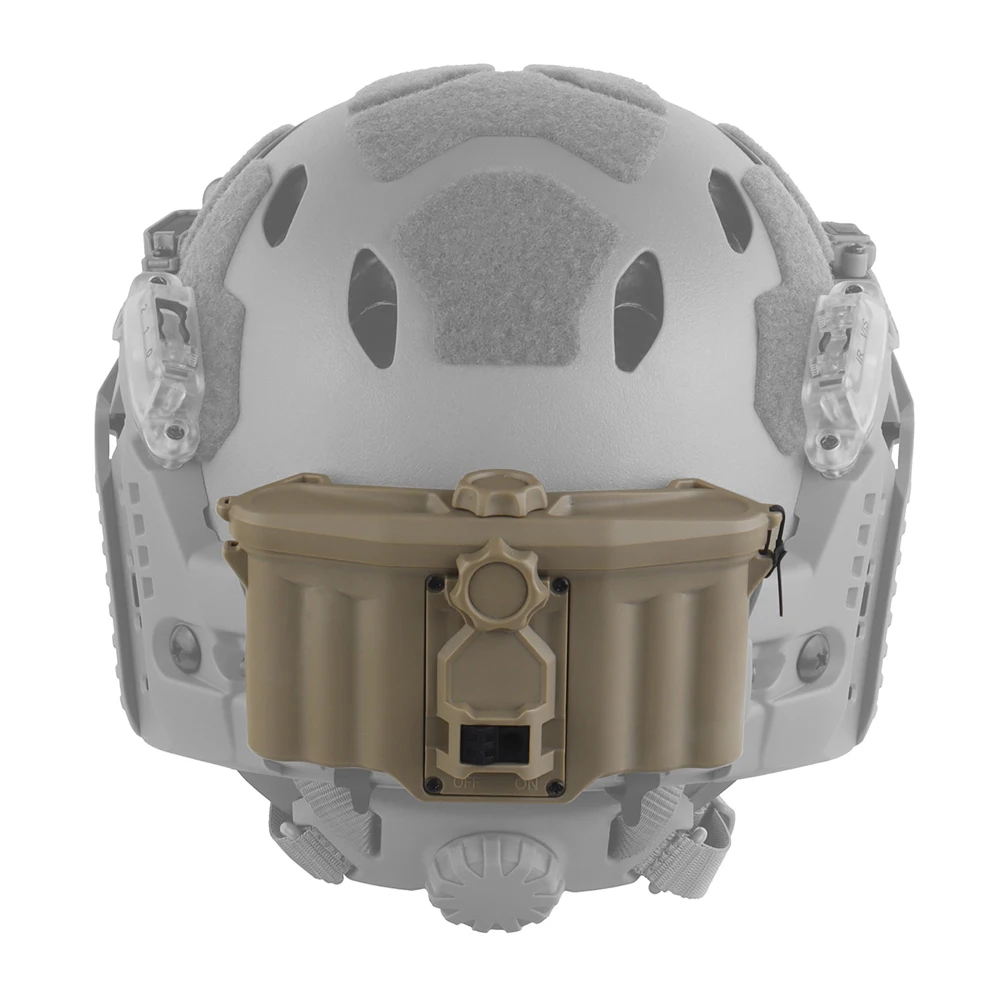 戦術ヘルメットバッテリーボックス専用適応モジュール式arcレール電源狩猟戦闘訓練エアソフトヘルメットアクセサリー