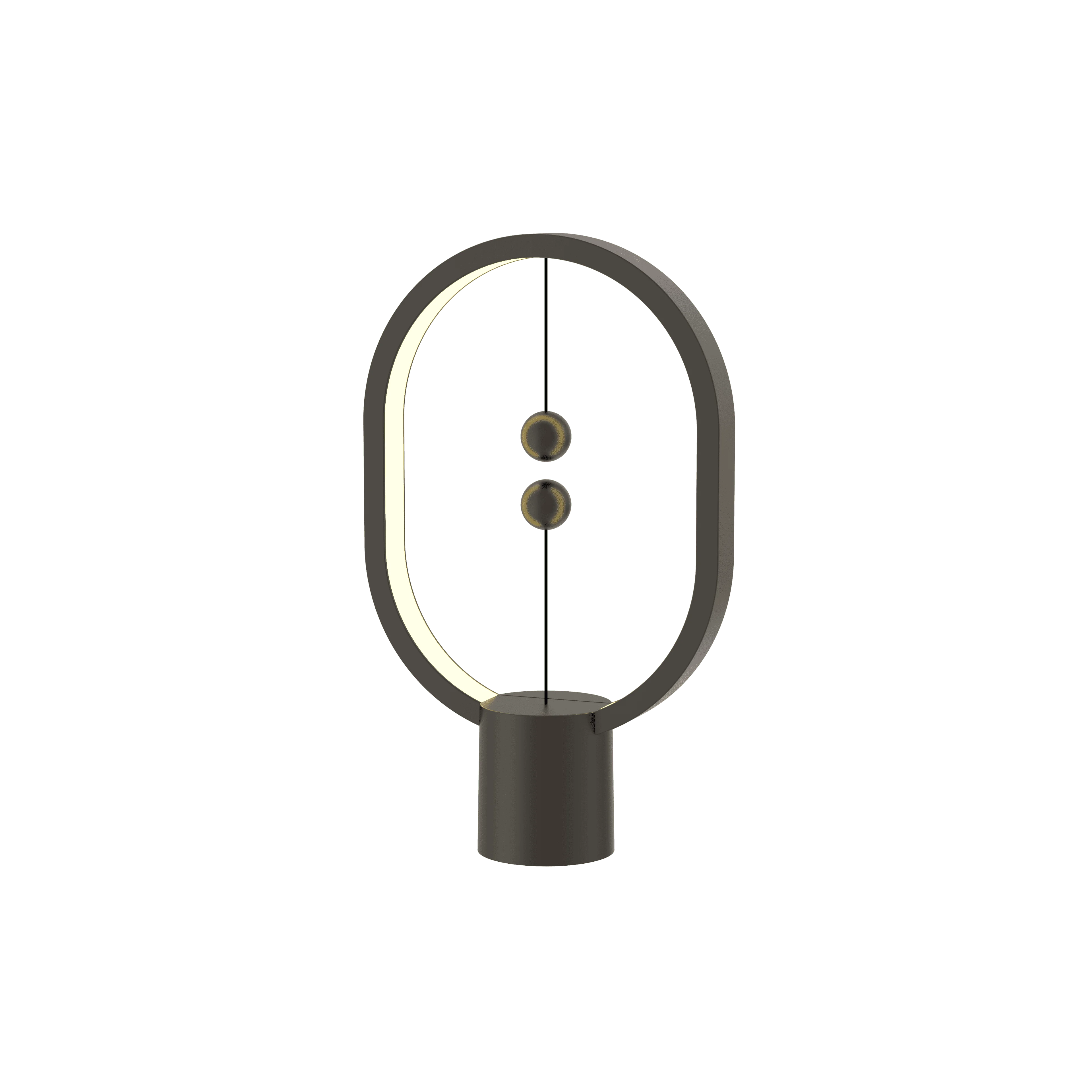 

Heng Balance Lamp Ellipse Mini Plastic USB Chargeable, Dark Gray