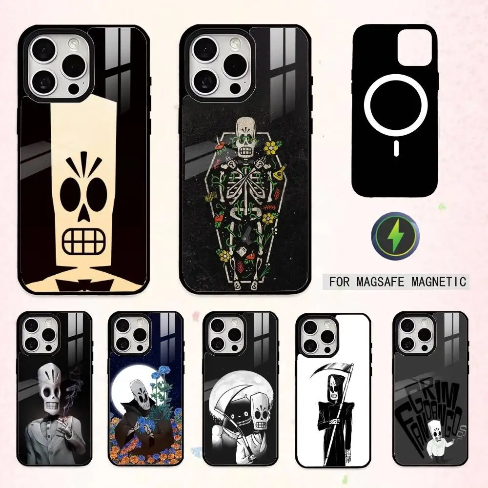 

G-game G-Grim F-Fandango Phone Case For iPhone17,16,15,14,13,12,11 Plus,Pro Max Magnetic For Magsafe Wireless Charging