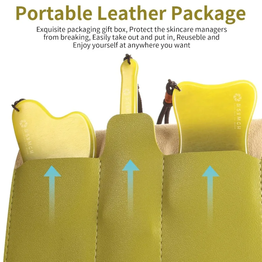 Gua Sha Facial ชุดเครื่องมือสีเขียวหยกหินเครื่องนวดหน้าสําหรับ Sculpting AntiAging Skin Care เครื่องมือ Amethyst Facial Roller สําหรับ