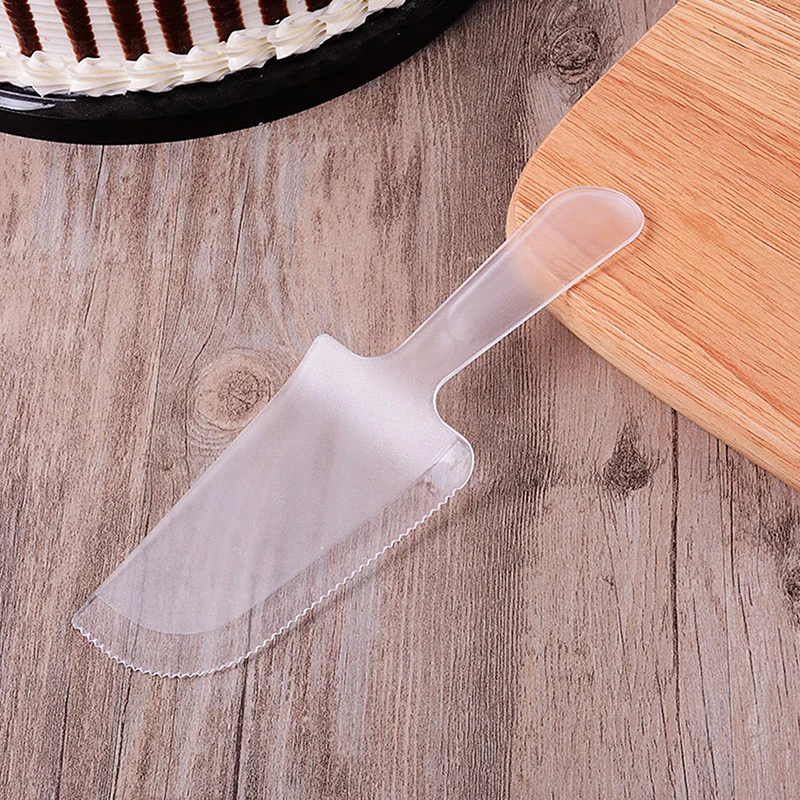 10/50pcs Pizza Cutter Plastic Cake Knife Pie Cutter For Cheese Dessert Cutlery Bakeware Cake Spatula Tool Wedding Cake Slicer