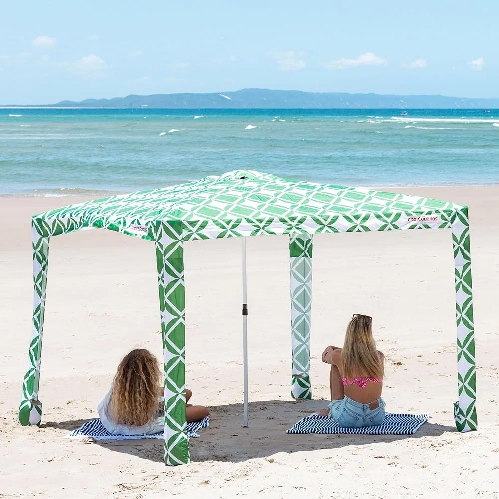 Easy Setup Beach Shade Tent UPF 50  Sun Protection Compact Portable Family Cabana Wind Resistant Outdoor Relaxation