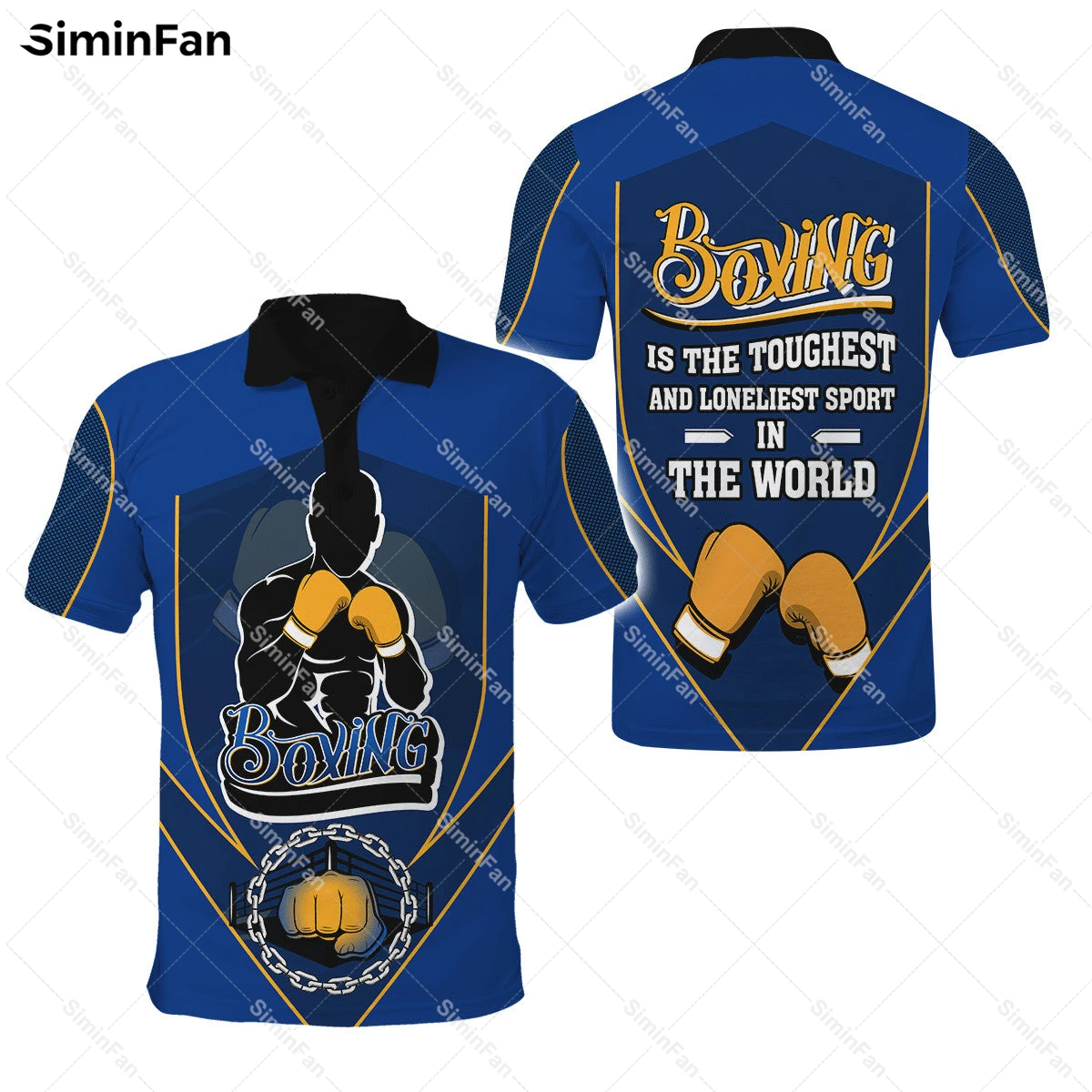 

Boxing Pugilism 3D All Over Printed Polo Shirts Mens Lapel Tennis Tshirt Summer Turndown Collar Tee Unisex Female Casual Top-1