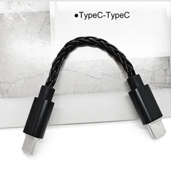 Lighting USB Type C to Type C DAC Hifi adapter headphone amplifier digital decoder AUX audio cable converter Android OTG cable