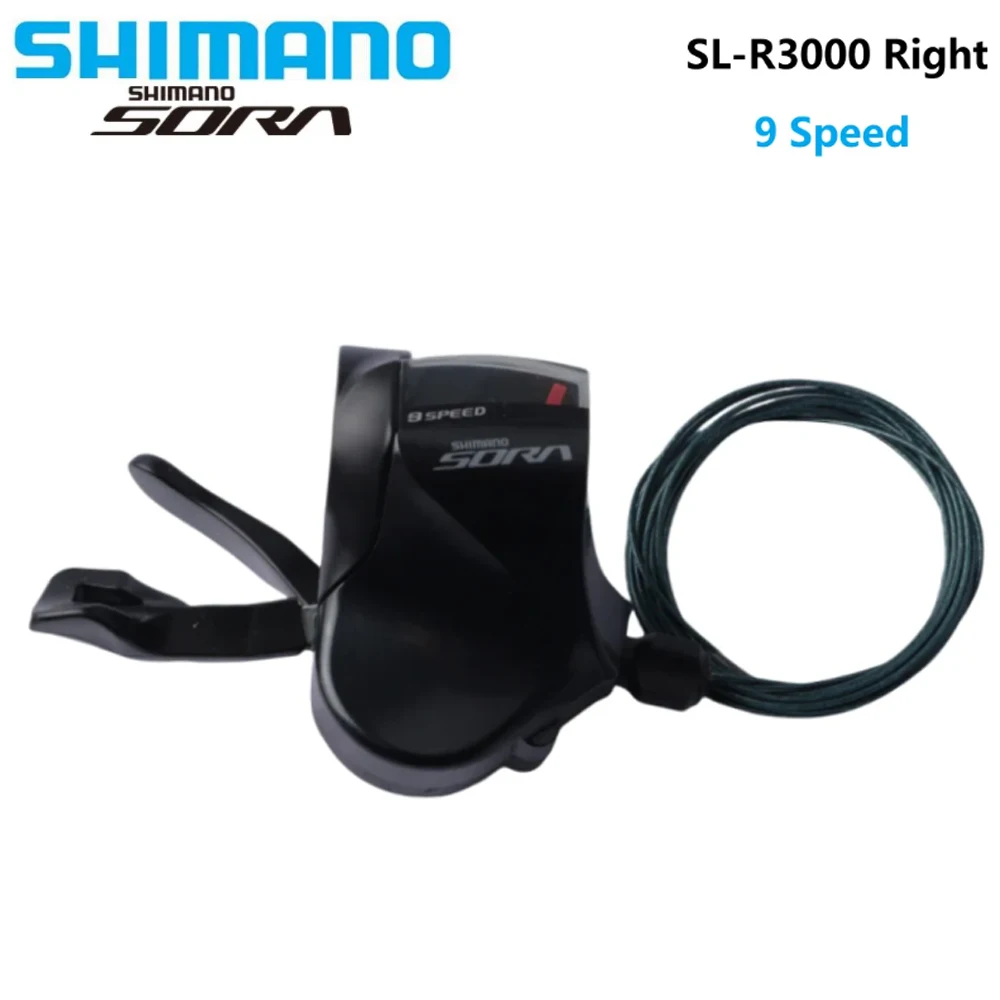 SHIMANO SORA SL-R3000 Shifter Right 9 Speed Shift Lever For Road Bike Parts Finger Dial 9S With Clamp Band Bicycle Accessories