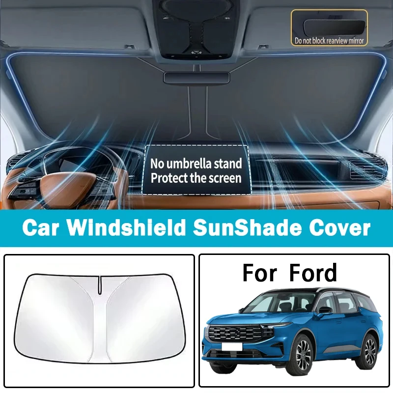 

Suitable for Ford Mondeo Focus Explorer Ruijie L Ruiji car sunshade sunshade sunscreen insulation front windshield parasol