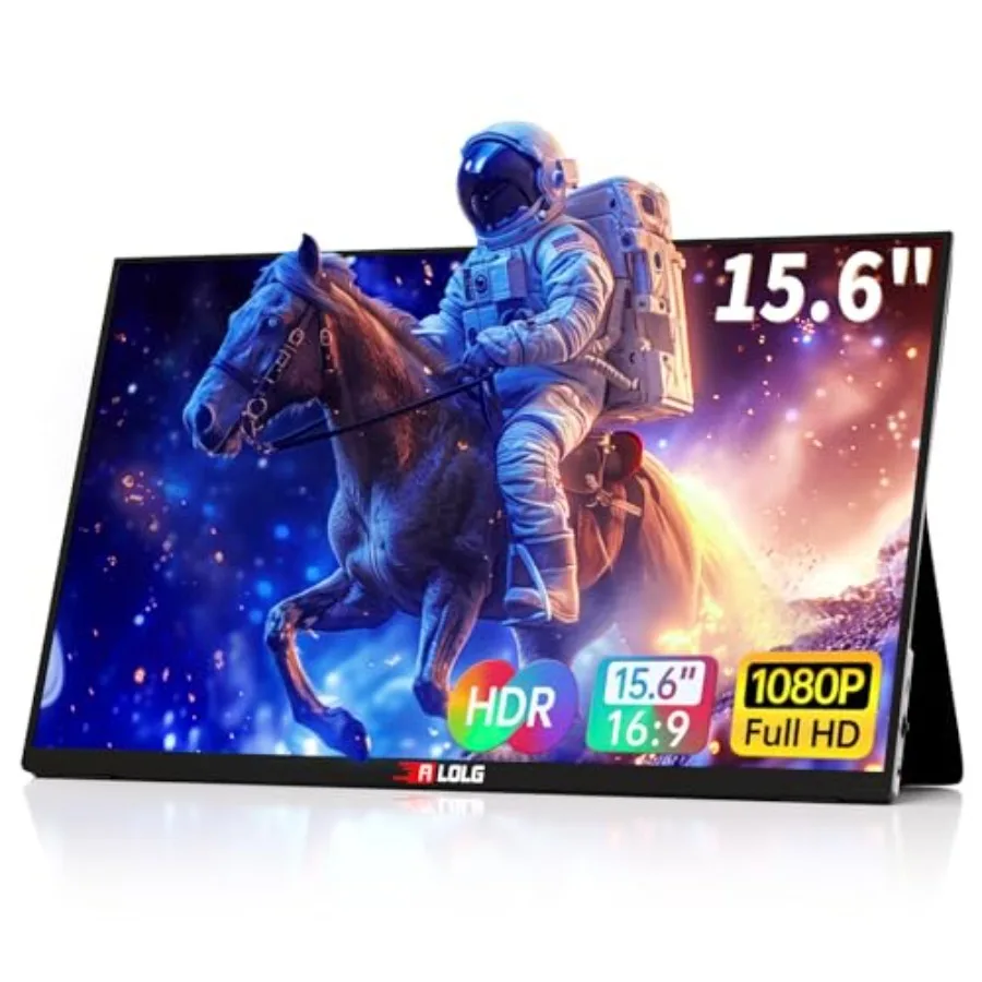 Portable Monitor for latop 2K FHD 60HZ Laptop Monitor Screen USB-C and HDMI Inputs Ultra-Slim IPS Panel with HDR and Premium Sm