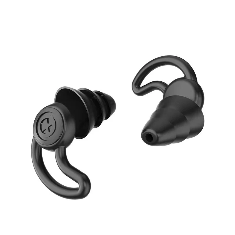2Pcs Silicone Ear Plugs Sound Insulation For Student Soft Anti Noise Sleeping Swim Waterproof Ear Plugs Noise Reduction Earplugs