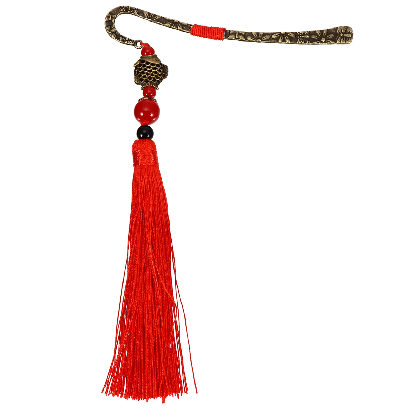 

1Pcs Vintage Chinese Style Metal Bookmark Long Tassel Exquisite Bookmarker for Reading Office Home Wedding Gift Souvenirs DIY