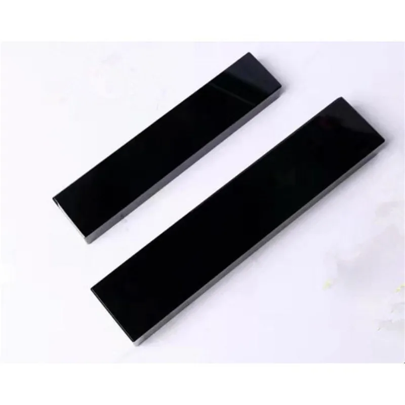 Natural Crystal Obsidian Paperweight Ruler - Office School Supply Decorative Rock Gift