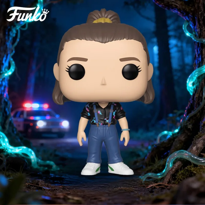 

Genuine Edition FUNKO POP《Stranger Things: Eddie, Dustin, Eleven》Action Desktop Decoration Ornament Model Toys Collectible Model