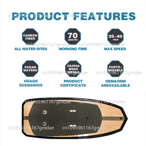 Fabriksanpassad elektrisk hydrofoildriven surfbräda vattensportsurfbräda till salu 8 best sales elektrisk longboard - №6