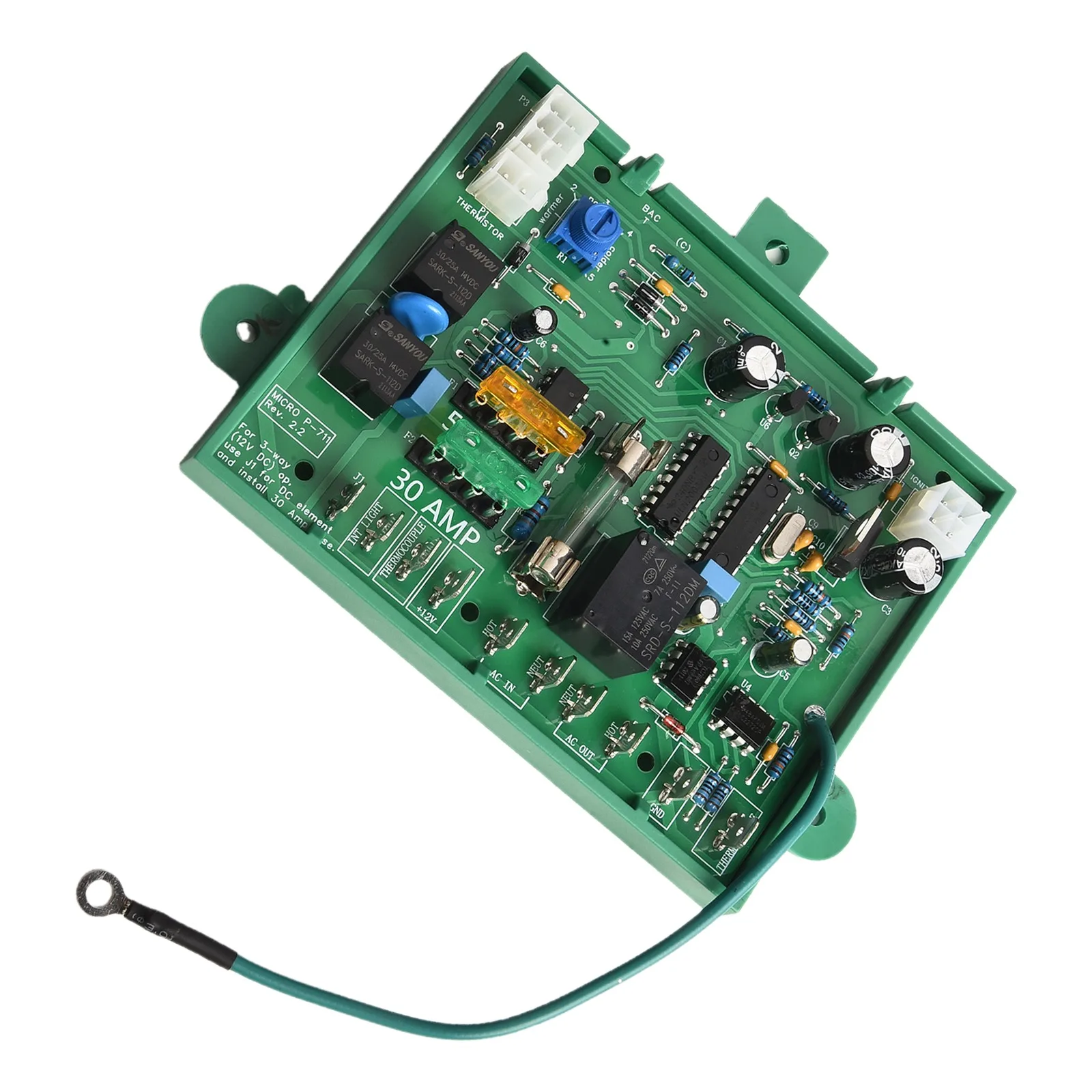 Green RV Refrigerator Control Board Refrigerator Dinosaur Board DC Element Circuit Fine-tune Temperature Fuse Protection