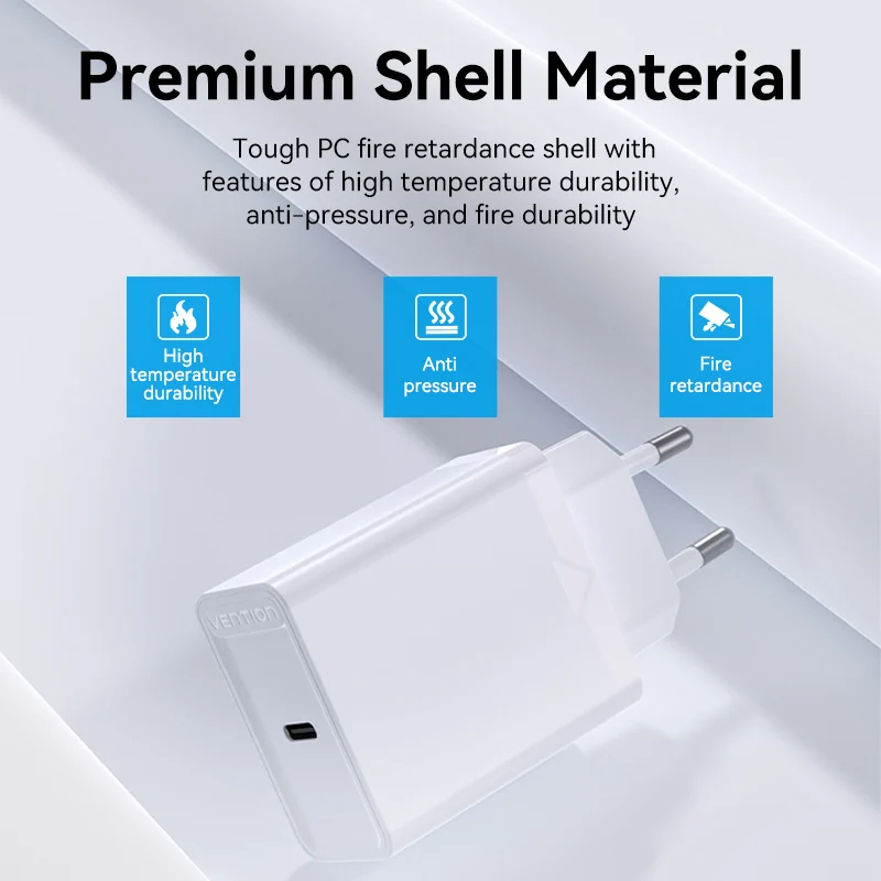 Vention PD 20W USB Charger Quick Charge 4.0 3.0 USB Type C Fast Charger for iPhone 13 12 Xs Xiaomi Phone QC4.0 QC3.0 PD Charger