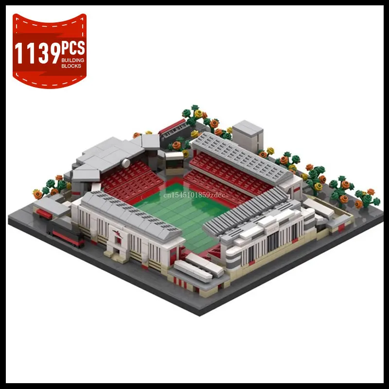 MOC City Architecture Stadium Model Building Blocks Set Football Club MOC-48095 MOC-58414 Constructor Aldult Bricks Toys Gifts