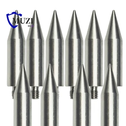 10PCS Wholesale High Quality Mini Pole Point Tip 50MM Length for Mini Prism 1/4 Thread Stainless Steel D12MM