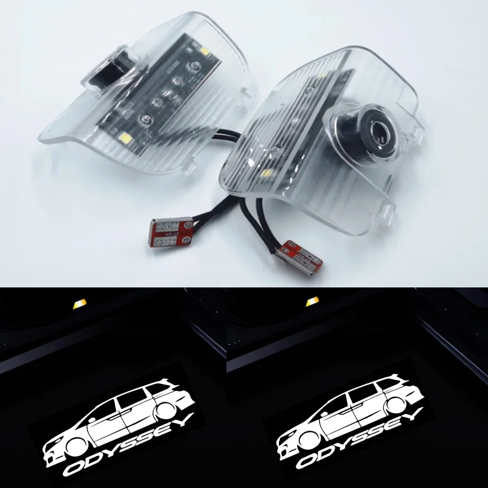 Ghost For Honda Logo Light 2pcs Odyssey Door Light Projectors Shadow Light For Honda Odyssey Car Styling Honda Atmosphere Lamp