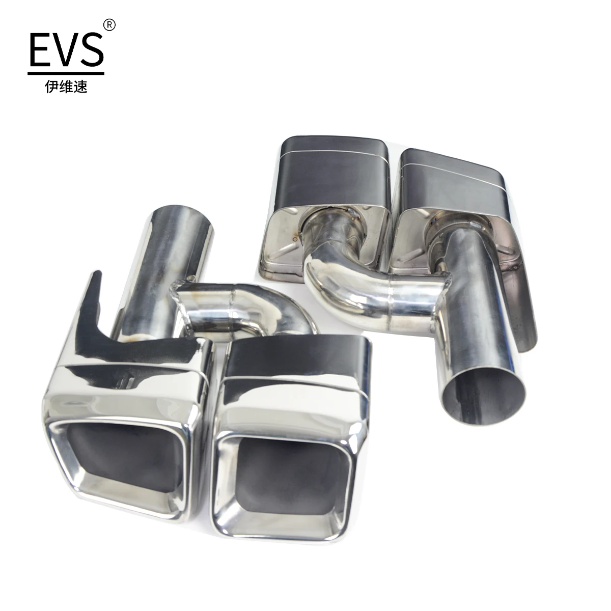 For 2011-2018 Mercedes-Benz CLS-Class W218 Exhaust Pipe Upgrade CLS AMG 63 Quad Out Square Muffler Tip Nozzle