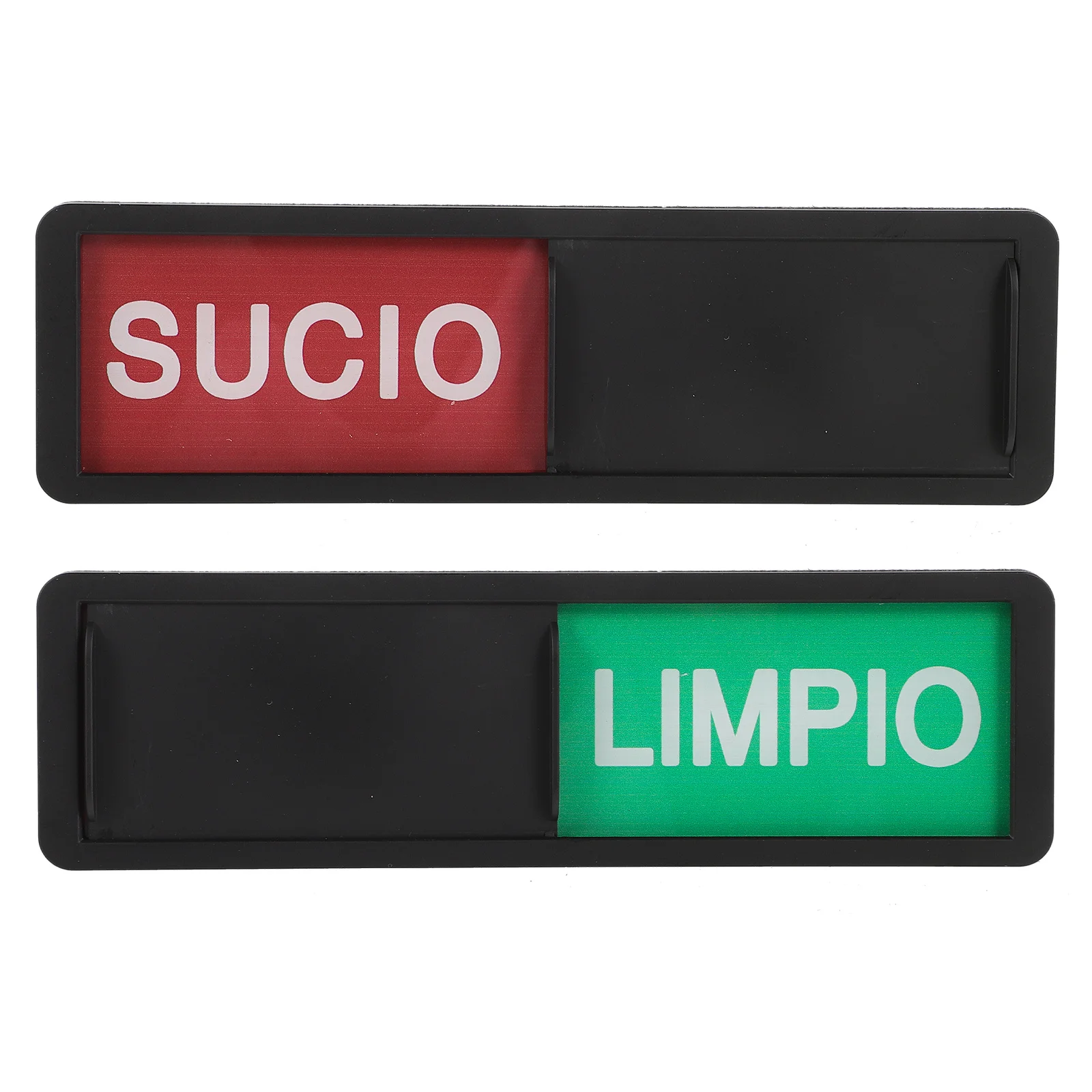 2Pcs Clean Dirty Magnet Sign for Dishwasher and Washing Machine - Clear Identification Sliding Label for Hotel Restaurant Guest