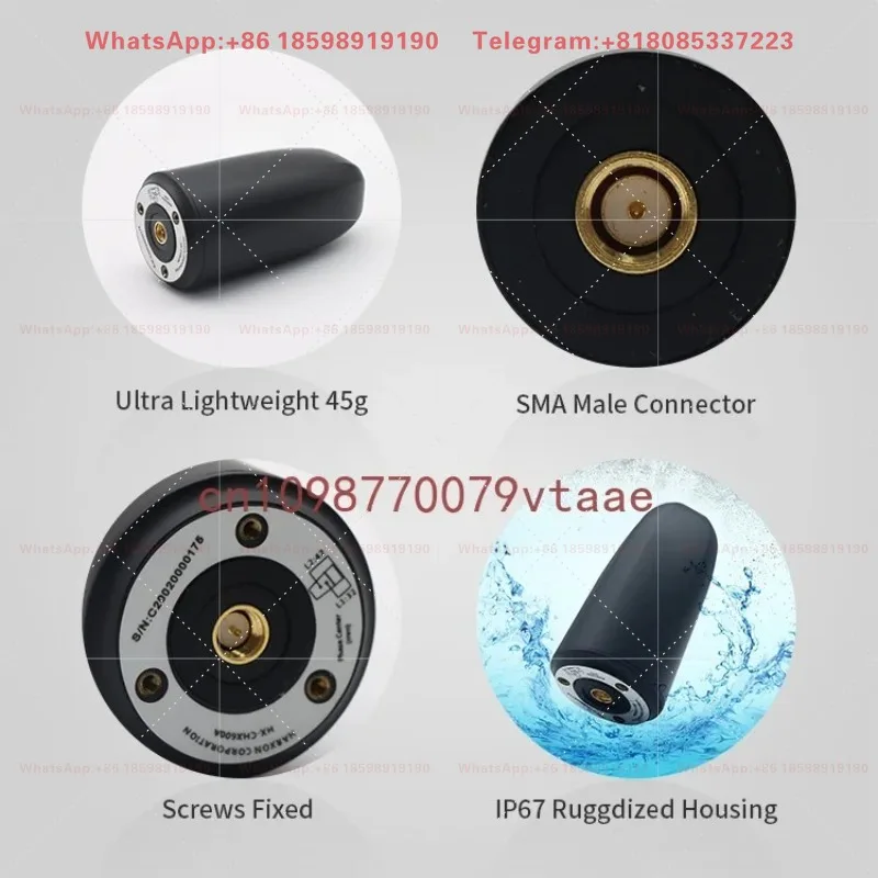 HX-CHX600A L1/L2/L5/L-Band Helical GNSS UAV  4.2dBi High Gain Lightweight Millimeter-Level Accuracy for UAV Drones - view 3